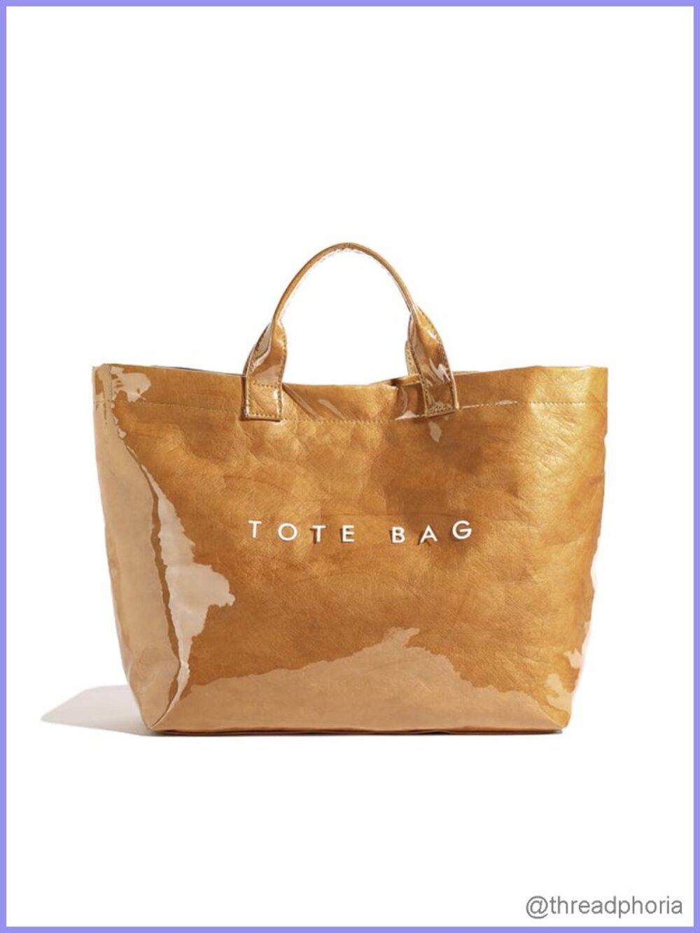PVC Tote Bag Water Resistant Lightweight Top Handle Jelly Beach